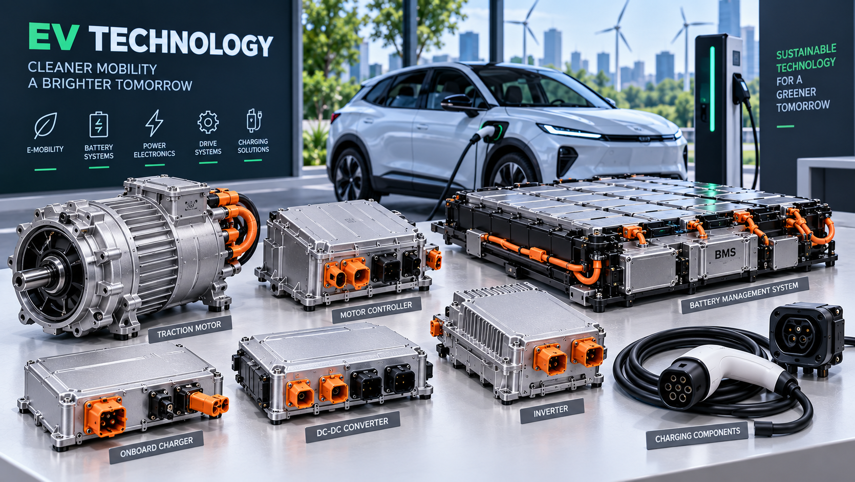 Electric vehicle technology components