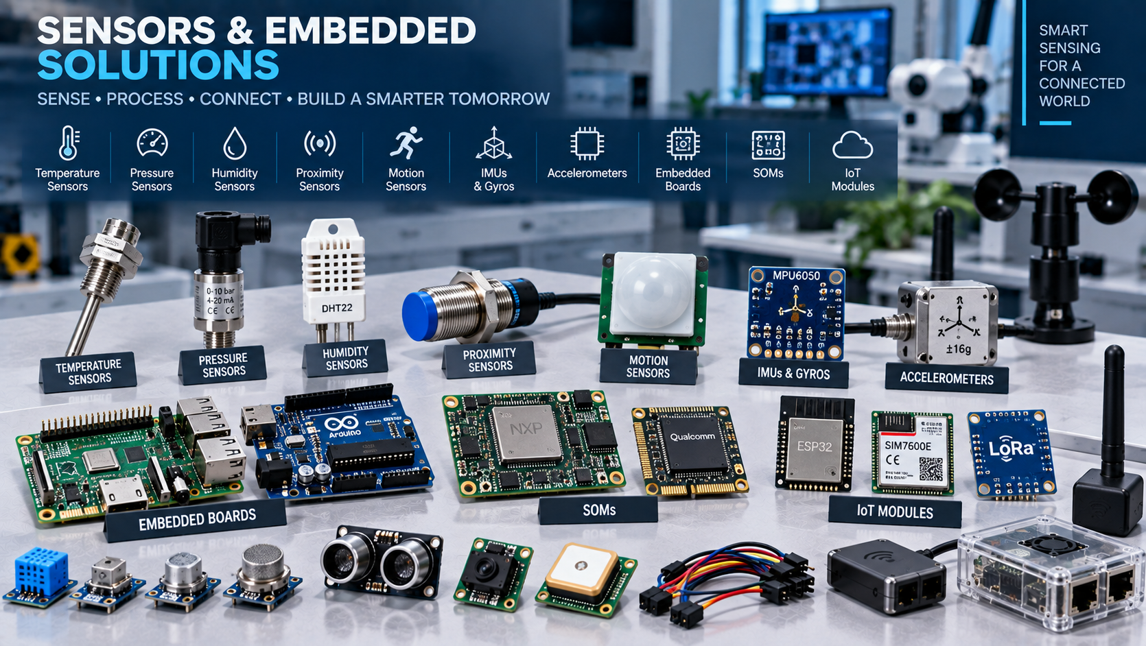 Sensors and embedded solutions